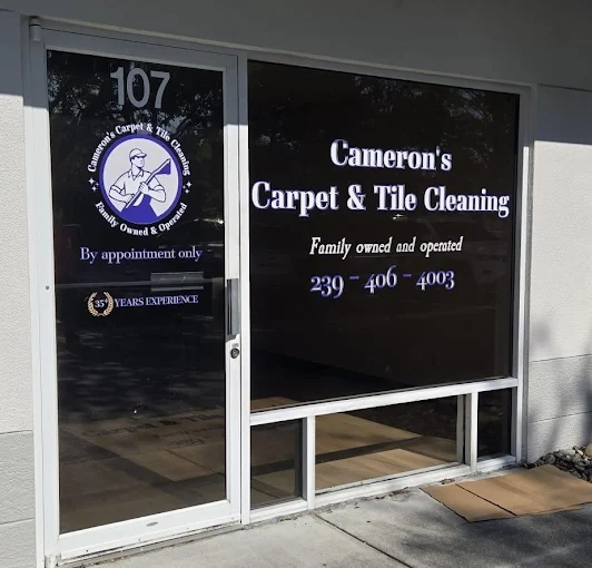 Cameron’s Carpet & Tile Cleaning Storefront