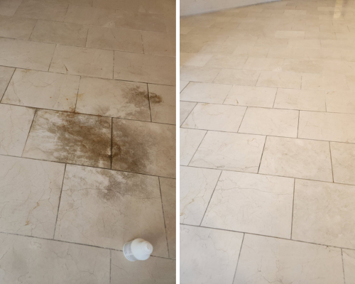 commercial tile cleaning before and after